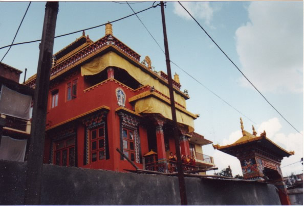 Photo of completed Lekshey Ling Monastery
