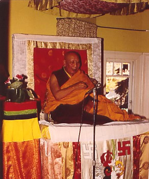 Kyabje Ling Rinpoche at Drubgyud Ling